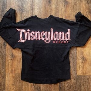 Disneyland Resort Spirit Jersey Mickey Candy Cane Glitter Shirt Black Medium